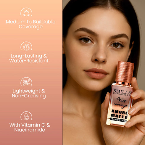 Shills Professional Full Coverage Amore Matte Foundation