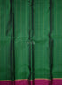 Prakruthi Ezhil Forest Green & Purple Stripes Handloom Soft Silk Saree