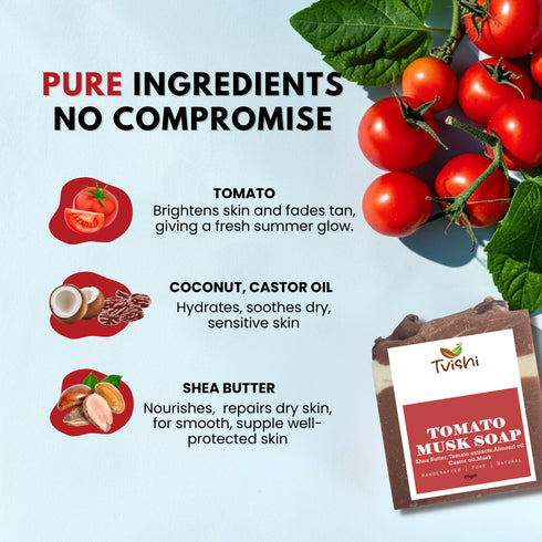 Tvishi Skincare Tomato & Musk Soap