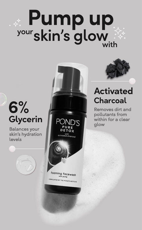 Ponds Pure Detox Foaming Pump Facewash