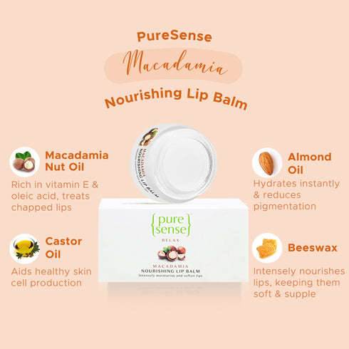 PureSense Macadamia Lip Balm | From the makers of Parachute Advansed