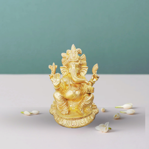 Brass Ganesh Ji Statue 6.34Kg