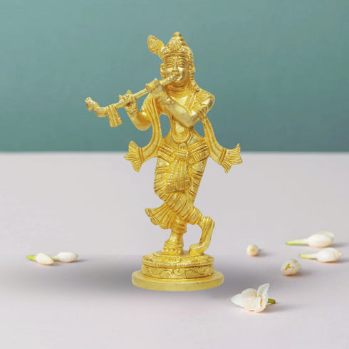 Brass Krishna Super Fine Finish Idol 0.76Kg
