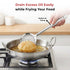 Vinod Stainless Steel Cooking Skimmer Steel Jharni Jhara Set of 2 37 cm Highest Grade Stainless Steel Mirror Finish Rust Free No 6