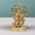 Brass Tree Radha Krishna With Cow Statue 7.015Kg