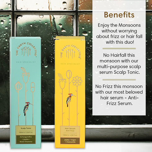 Theearthcollective in Monsoon Hair Care Duo Hair fall & Frizz Control Duo
