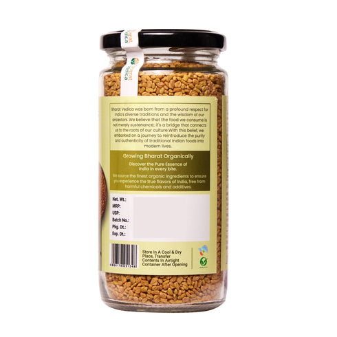 Bharat Vedica Organic Fenugreek Seeds Methi Dana