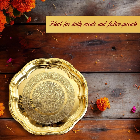 Engraved Flower Design Plate 15cm