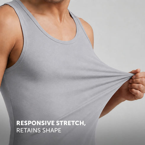 XYXX Ace Modal-Cotton Vest Frost Grey