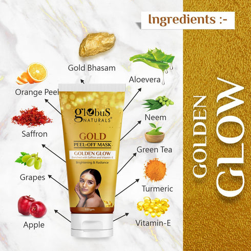 Globus Naturals Gold Peel Off Mask