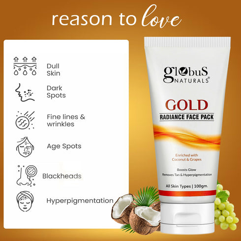 Globus Naturals Gold Radiance Face Pack