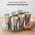 Vinod Stainless Steel Plain Glass Set of 6 300 ml with Highest Grade Steel Mirror Finish Rust Free Easy to Clean and Dishwasher Safe