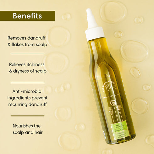 Theearthcollective in Anti Dandruff Hair Oil For Flaky Scalp Fenugreek Grape Seed & Sunflower