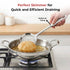 Vinod Stainless Steel Queens Perforated Skimmer Heavy Gauge Strainer Jhara 36.5 cm I Set of 2 I no 1
