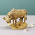 Brass Cow With Base Statue 0.85Kg