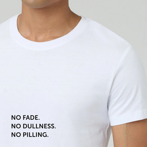 XYXX Pace Combed Cotton T-shirts Polar White