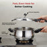 Vinod Doniv Titanium Triply Stainless Steel Pressure Cookers 5 Ltr Outer Lid Induction Friendly