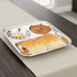 Vinod Stainless Steel 3 In 1 Compartment Plate with Round Edges Pav Bhaji Plate Idli Sambhar Plate Lunch Dinner Plate Pack of 2