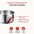 Vinod Doniv Titanium Triply Stainless Steel Tope with Cover 18 cms 3000 ml Capacity Induction Friendly