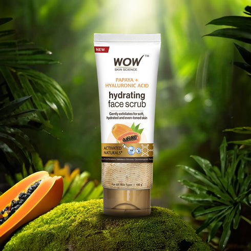 WoW Papaya & Hyaluronic Acid Face Scrub