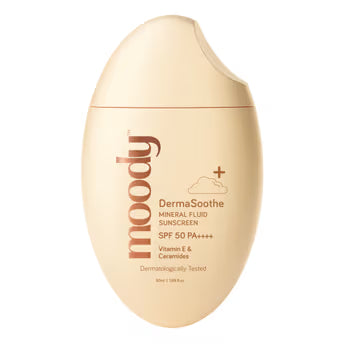 Moody Sensisoothe Sunscreen Spf 50 Pa++++ Mineral With Ceramides And Rice
