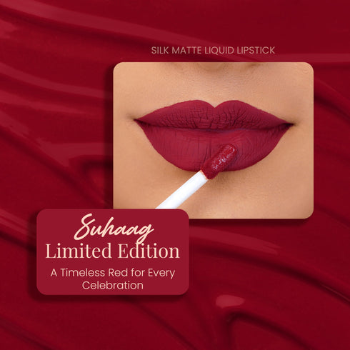 Parul Garg Beauty Suhaag : Limited Edition Silk Matte Liquid Lipstick