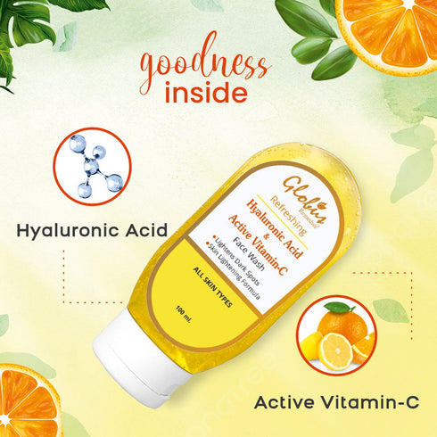 Globus Naturals Hyaluronic Acid & Vitamin C Face wash