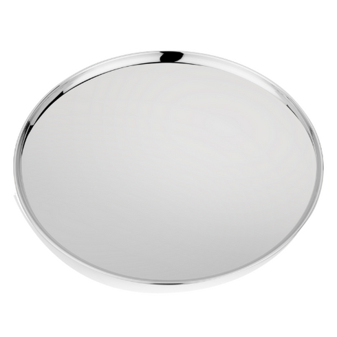 Vinod Stainless Steel Bangla Bogi Plate Lunch Plate Dinner Plate Set of 6 29 cm High Grade Stainless Steel Mirror Finish Rust Free