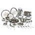 Vinod 58 Pieces Laser Dinner Set with Complimentary Doniv Frypan Ideal Gifting Choice for Weddings and Anniversaries