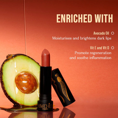 LoveChild Brown Mama | Bare Browns Ultra Matte Lipstick Pinkish Brown
