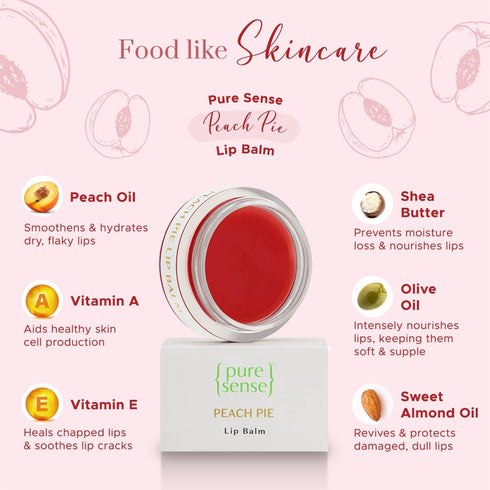 PureSense Cherry Candy Tinted Lip Balm 5ml + Strawberry Slush Lip Balm 5m | From the makers of Parachute Advansed