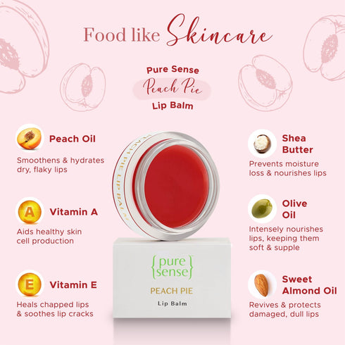 PureSense Cherry Candy Tinted Lip Balm 5ml + Strawberry Slush Lip Balm 5m| From the makers of Parachute Advansed