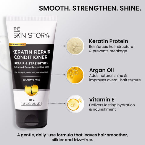 The Skin Story Sulphate Free Hair Repair Trio with Spa Hair Mask