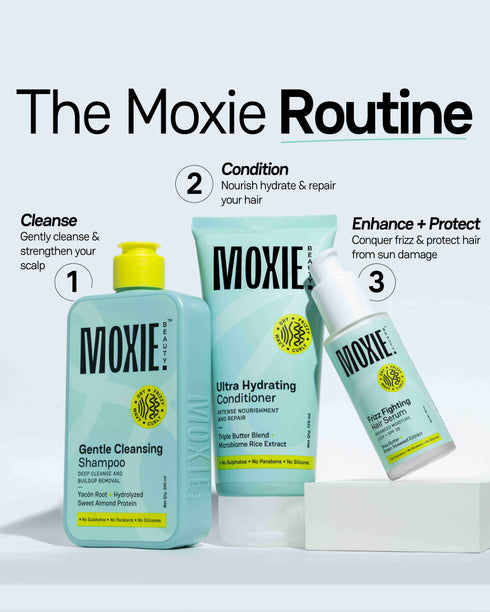 Moxie Beauty Ditch The Frizz Trio (3 Steps for Frizzy Hair)