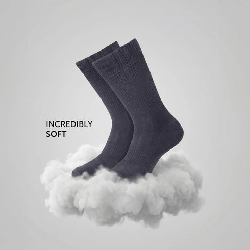 XYXX Crew-Length Socks - Graphite Grey