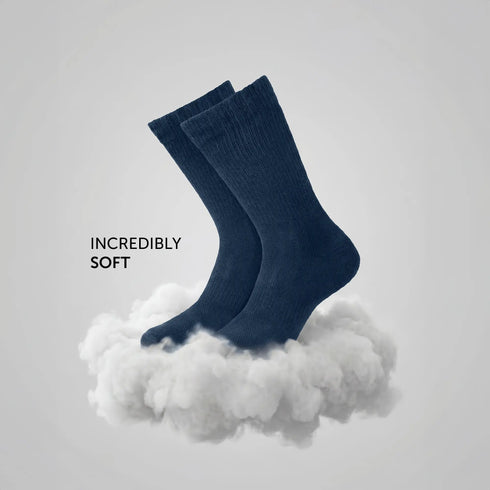 XYXX Crew-Length Socks - Midnight Blue