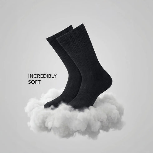 XYXX Crew-Length Socks - Pitch Black