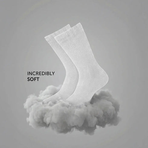 XYXX Crew-Length Socks - Polar White