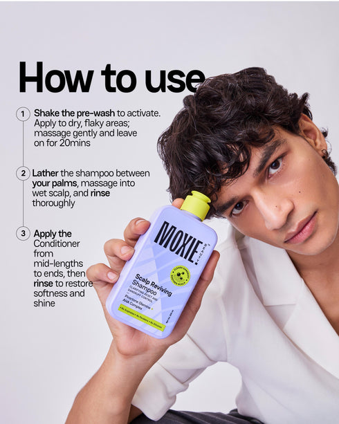 Moxie Beauty Scalp Essentials Trio 3-Step Routine