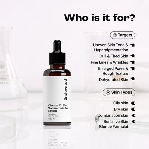 Underated 10% Vitamin C 5% Niacinamide Serum