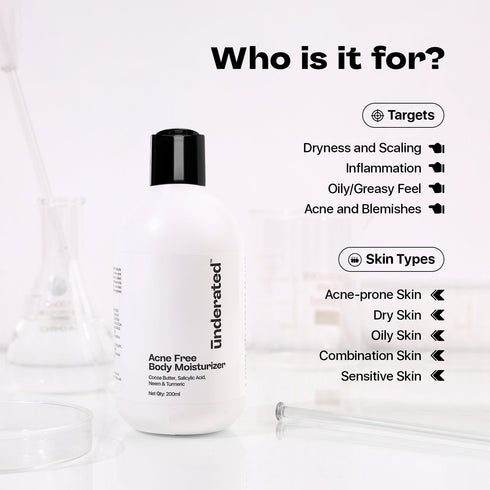 Underated Acne Free Body Moisturizer