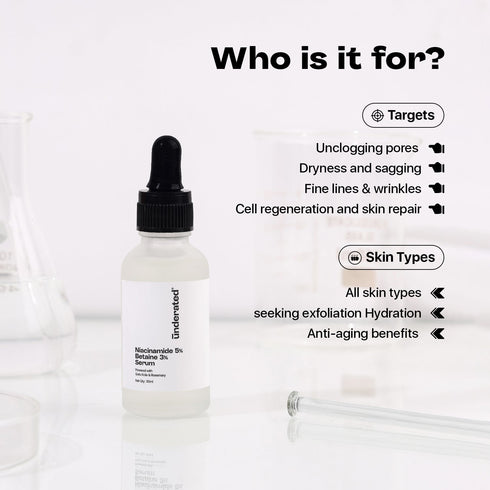 Underated Niacinamide 5% Betaine 3% Serum