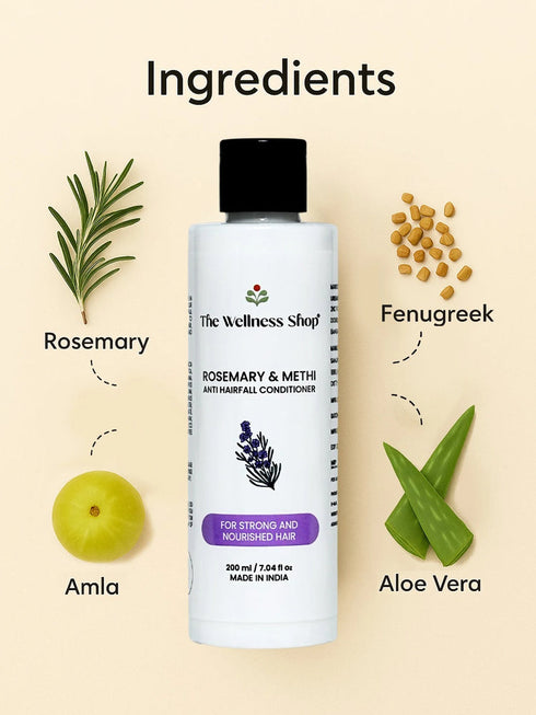 The wellness shop ROSEMARY & METHI ANTI HAIRFALL CONDITIONER