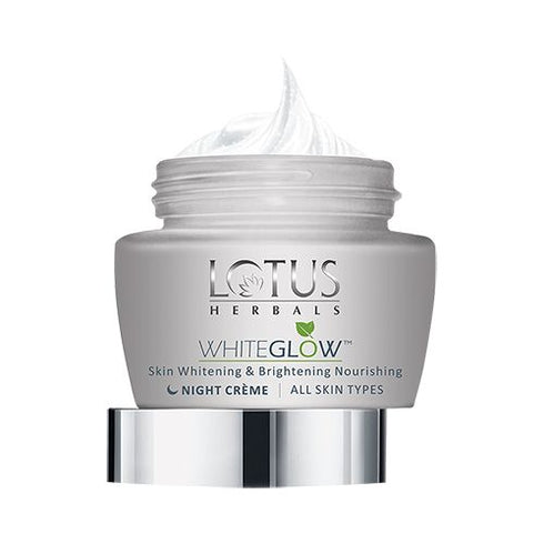 Lotus Herbals White Glow Nourishing Night Cream - Skin Whitening & Brightening