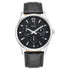 Xylys Swiss Multifunction Black Leather Strap Black Dial Watch For Men