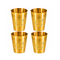 Pure Brass Lassi Drinking Glass | Pack of 4