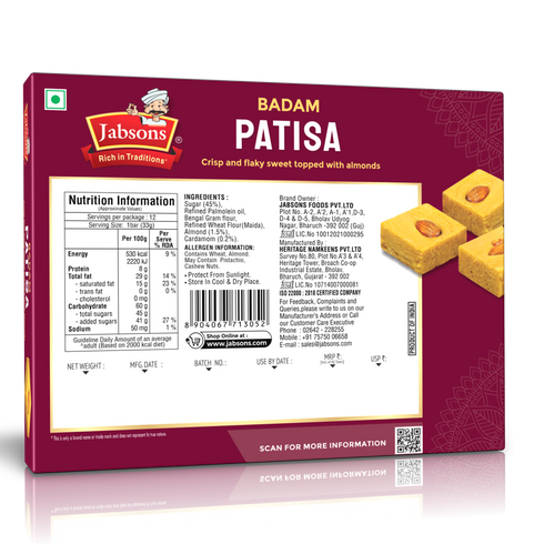 Jabsons Foods Badam Patisa