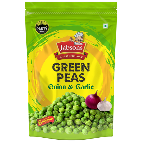 Jabsons Foods Green Peas Onion Garlic Namkeen