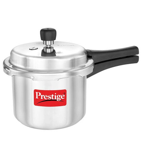 Prestige Popular Virgin Aluminium Precision Weight Valve Pressure Cooker 3 L Silver