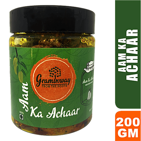 GRAMINWAY Aam Ka Achar - Dry Mango Pickle 200gm
